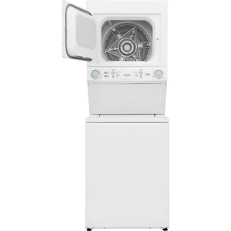 27 inch White Electric Washer/Dryer Long Vent Stacked Laundry Center
