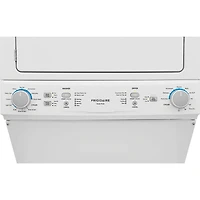 27 inch White Electric Washer/Dryer Long Vent Stacked Laundry Center