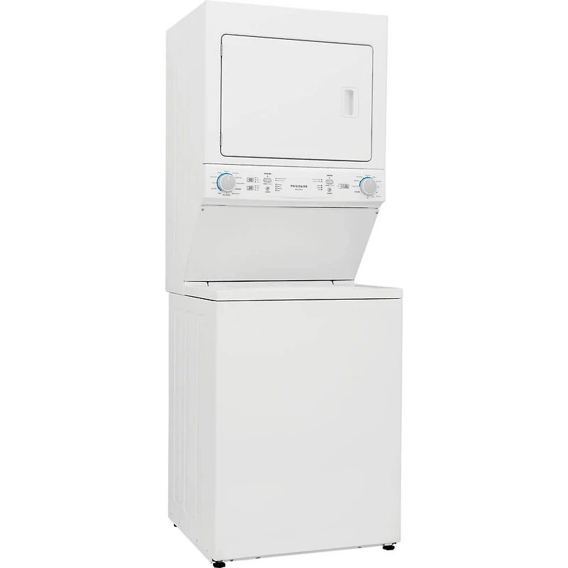 27 inch White Electric Washer/Dryer Long Vent Stacked Laundry Center