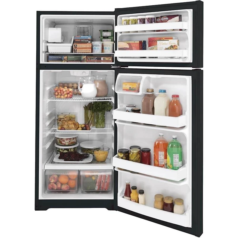 17.5 Cu. Ft. Black Top Freezer Refrigerator