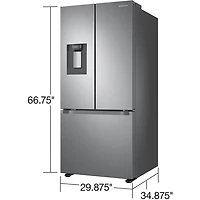 22 Cu. Ft. Stainless 3-Door French Door Smart Refrigerator