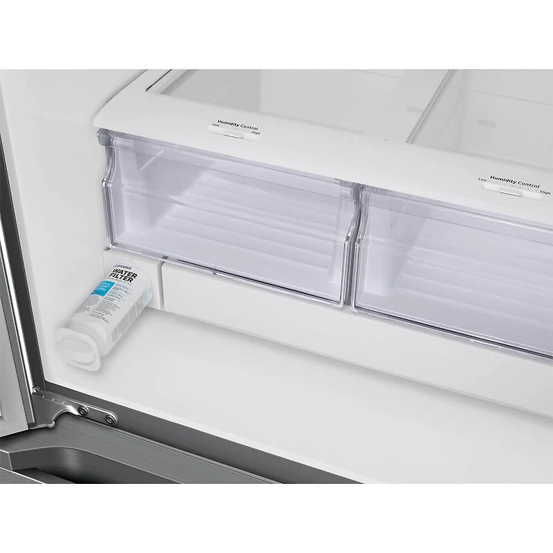 22 Cu. Ft. Stainless 3-Door French Door Smart Refrigerator