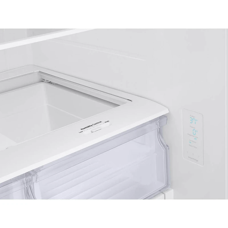 22 Cu. Ft. Stainless 3-Door French Door Smart Refrigerator