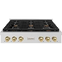 36 inch Autograph Edition Paramount Series Stainless 6 Burner Gas Cooktop