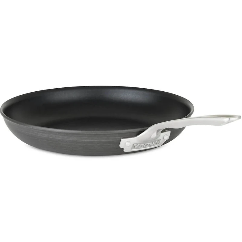 2-Piece Hard Anodized Nonstick Fry Pan Set - Black