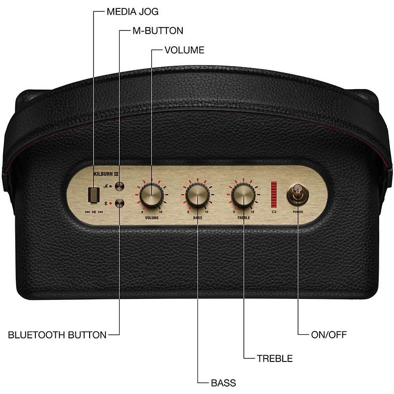 Kilburn III Portable Bluetooth Speaker - Black