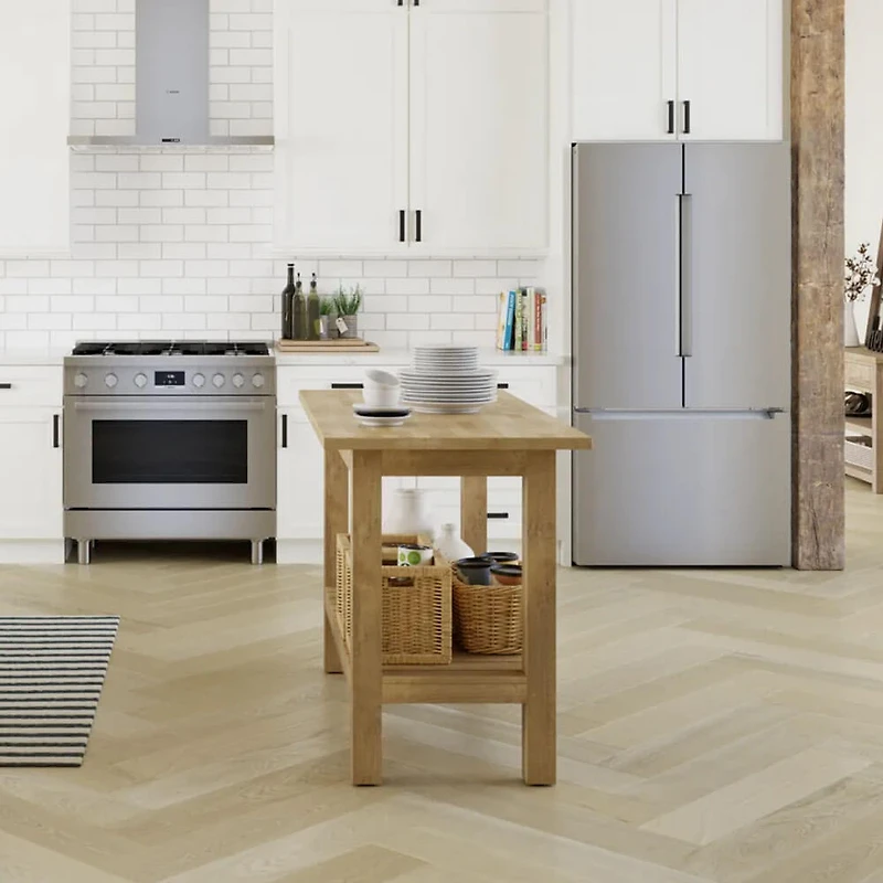 20.8 Cu. Ft. 800 Series Stainless Counter-Depth French Door Smart Refrigerator