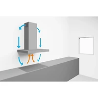 36 inch Stainless Retractable Downdraft Ventilation Range Hood