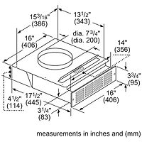 Downdraft Range Hood Recirculation Kit