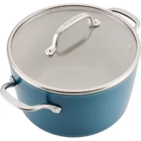 10-Pc. Hard Anodized Ceramic Nonstick Cookware Set - Agave - OPEN BOX