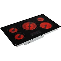 36 inch Black 5 Element Smart Smoothtop Cooktop