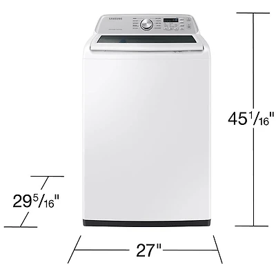 4.7 Cu. Ft. White Top Load High Efficiency Smart Washer