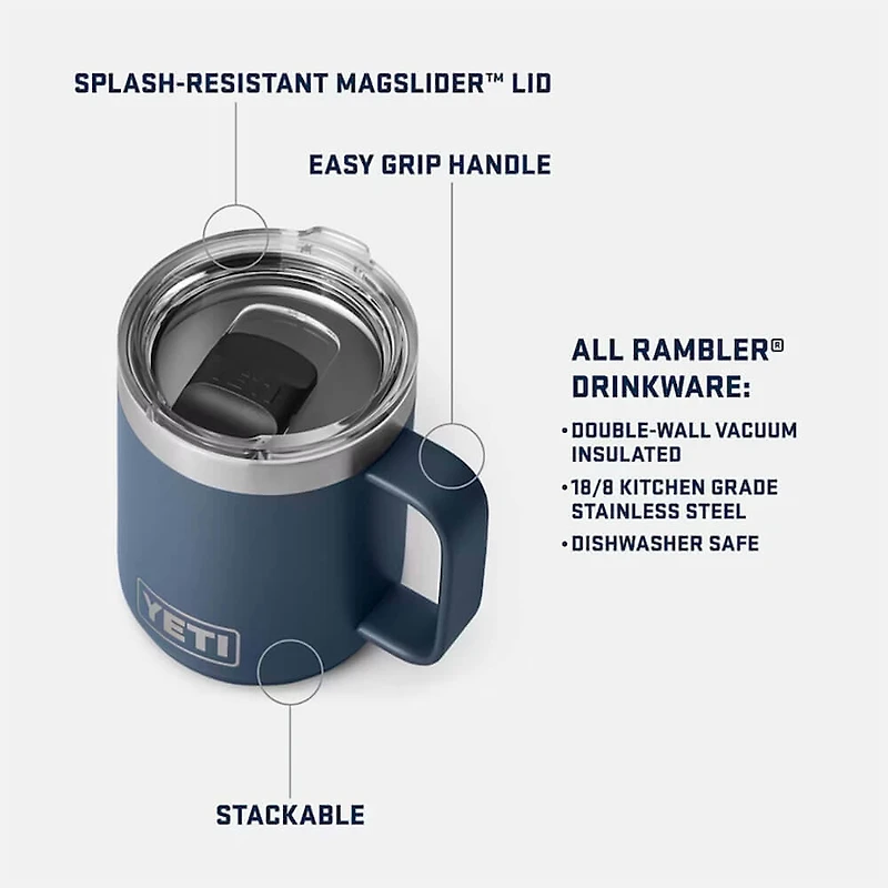 Rambler 10 oz. Mug with MagSlider Lid - Cape Taupe