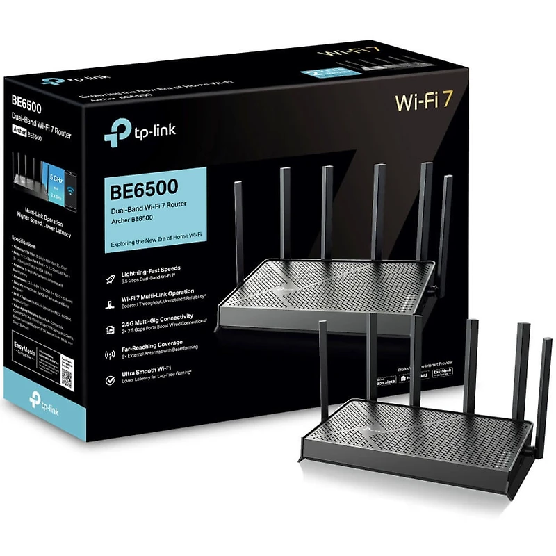 Archer Dual-Band Wi-Fi 7 Router - 6.5Gps