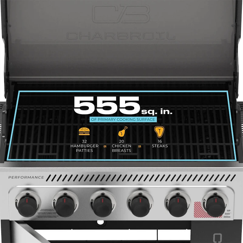 Performance Series FlavorMax 6-Burner Gas Grill - Stainless