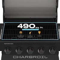 Performance Series FlavorMax 5-Burner Gas Grill - Black