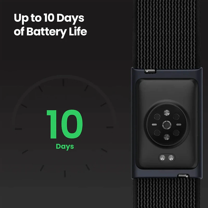 Helio Strap Fitness Tracker - Black