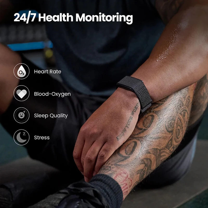 Helio Strap Fitness Tracker - Black