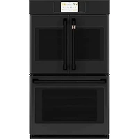 Flat Black Handle and Knob Set for Cafe Wall Oven 