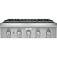 30 inch Stainless 5 Burner Gas Cooktop
