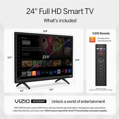 24 inch Class D-Series FHD LED Smart TV