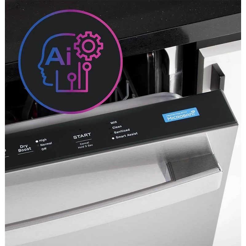 44 dBA Stainless Top Control Fully Integrated Smart Dishwasher