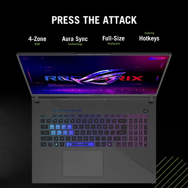 18 inch ROG Strix G18- AMD Ryzen 9 8940HX - NVIDIA GeForce RTX 5070