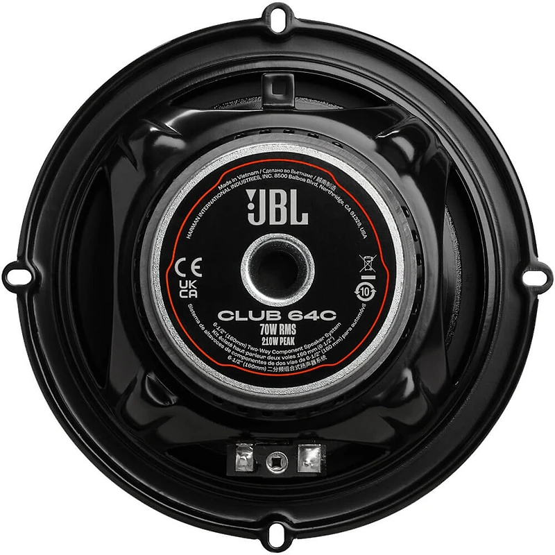 6.5 inch 2-Way Component Speaker System