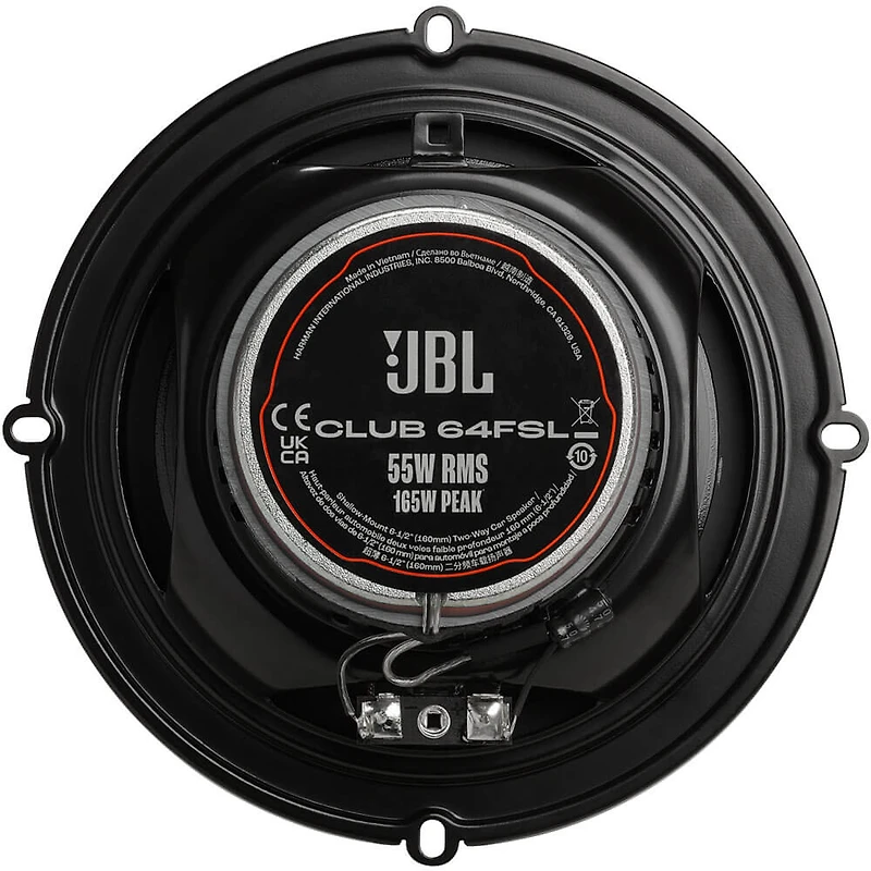 6.5 inch Round 2-Way Car Speaker (Pair)