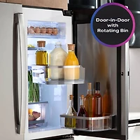 22.9 Cu. Ft. Stainless Counter Depth 4-Door French Door Smart Refrigerator with Dual-Dispense AutoFill Pitcher