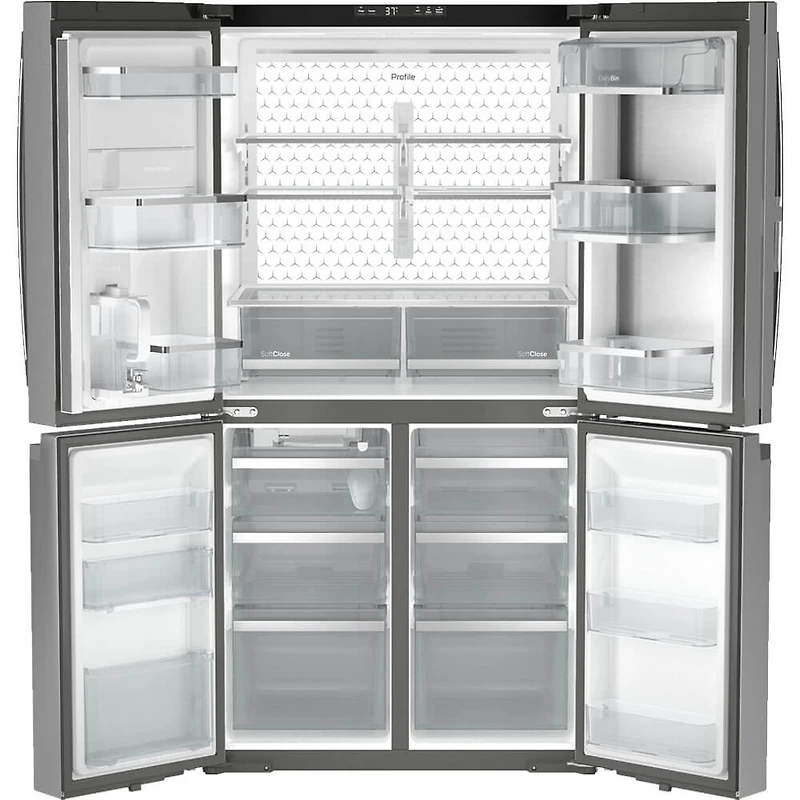 22.9 Cu. Ft. Stainless Counter Depth 4-Door French Door Smart Refrigerator with Dual-Dispense AutoFill Pitcher