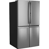 22.9 Cu. Ft. Stainless Counter Depth 4-Door French Door Smart Refrigerator with Dual-Dispense AutoFill Pitcher