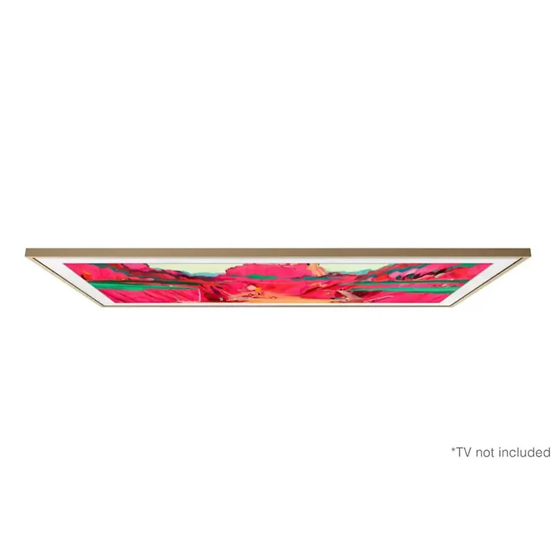 75 inch The Frame Customizable Bezel - Modern Teak