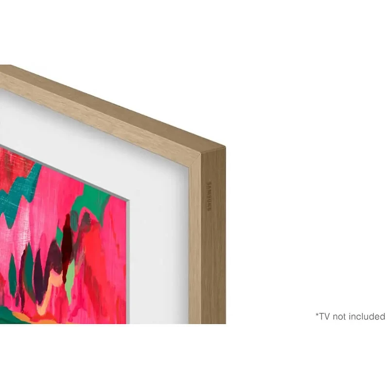 75 inch The Frame Customizable Bezel - Modern Teak
