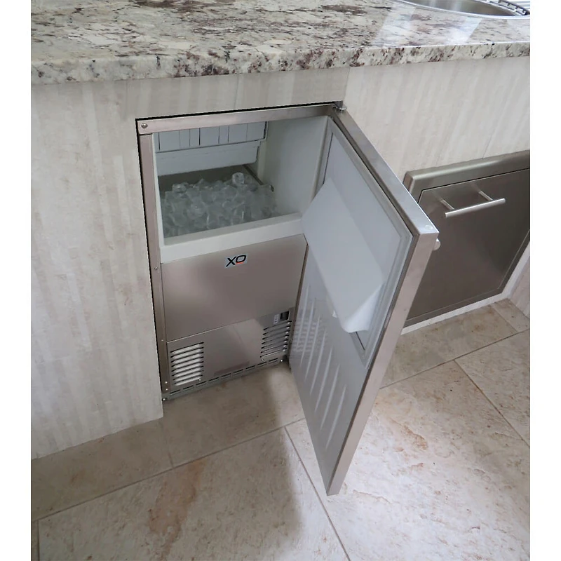 15 inch Stainless Undercounter Clear Gourmet Ice Maker