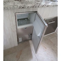 15 inch Stainless Undercounter Clear Gourmet Ice Maker