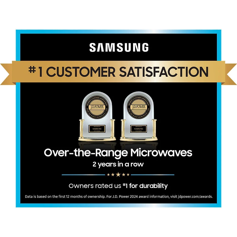 1.1 Cu. Ft. Matte Black Steel Over-the-Range Smart Microwave