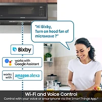 1.1 Cu. Ft. Matte Black Steel Over-the-Range Smart Microwave