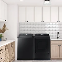 5.4 Cu. Ft. Brushed Black Top Load High Efficiency Electric Smart Washer