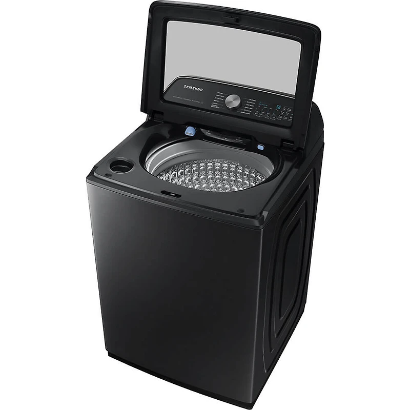 5.4 Cu. Ft. Brushed Black Top Load High Efficiency Electric Smart Washer
