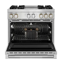 5.1 Cu. Ft. Stainless Freestanding Dual Fuel Range 