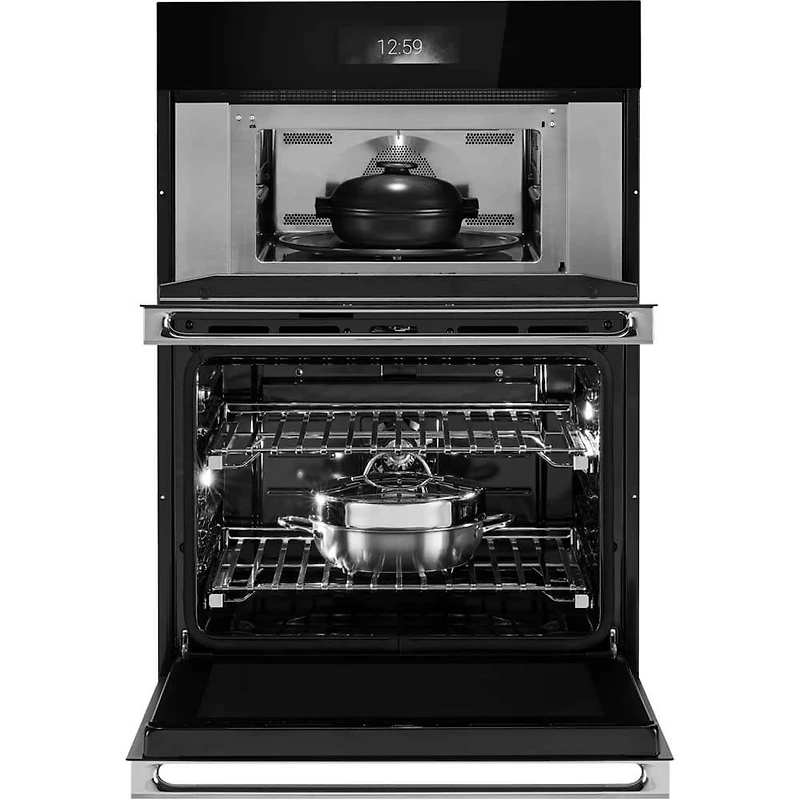 30 inch Stainless Smart Convection Electric Wall Oven Combination