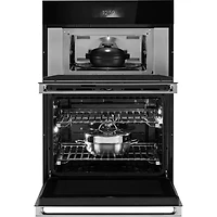 30 inch Stainless Smart Convection Electric Wall Oven Combination