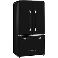 21.4 Cu. Ft. Midnight Black Classic Retro Counter-Depth French Door Refrigerator