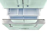 21.4 Cu. Ft. Summer Mint Green Classic Retro French Door Counter-Depth Refrigerator