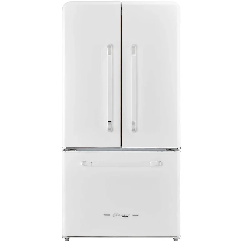 21.4 Cu. Ft. Marshmallow White Classic Retro Counter-Depth French Door Refrigerator