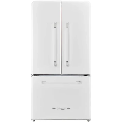 21.4 Cu. Ft. Marshmallow White Classic Retro Counter-Depth French Door Refrigerator