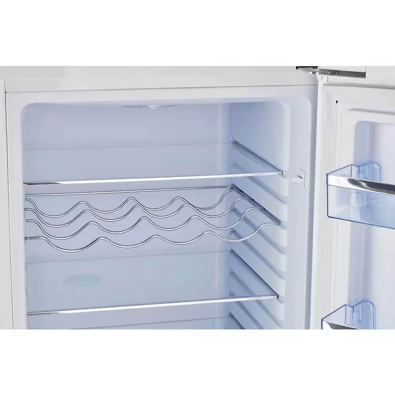 7 Cu. Ft. Marshmallow White Classic Retro Counter-Depth Bottom Freezer Refrigerator