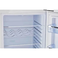 7 Cu. Ft. Marshmallow White Classic Retro Counter-Depth Bottom Freezer Refrigerator