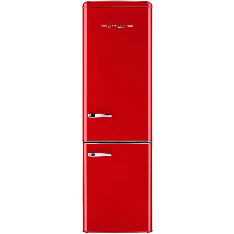8.7 Cu. Ft. Candy Red Classic Retro Counter-Depth Bottom Freezer Refrigerator
